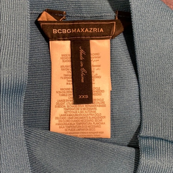 Bcbbgmaxazria Bandage Skirt colorblock mid length - Picture 3 of 7